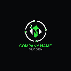 Letter M Logo Monogram Double M Logo, Marketing Logo