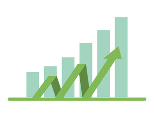green statistics bars