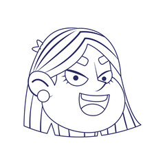Isolated female urban character avatar Vector illustration