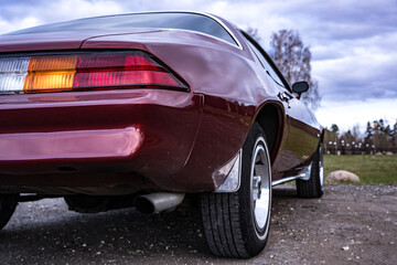 an old powerful classic American car. automotive classics. maslkar.