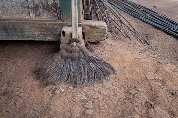 broom and shovel