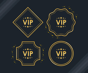 four vip golden frames