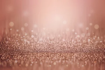 Deurstickers rose gold sparkle glitter background  © ANEK