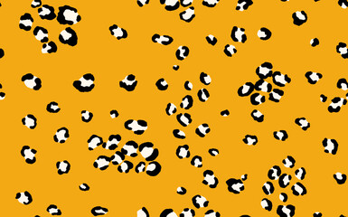 Abstract modern leopard seamless pattern. Animals trendy background. Color decorative vector stock illustration for print, card, postcard, fabric, textile. Modern ornament of stylized skin