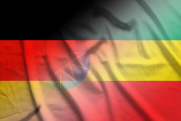 Germany and Ethiopia national flag international contract ETH DEU