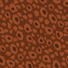 Abstract modern leopard seamless pattern. Animals trendy background. Color decorative vector stock illustration for print, card, postcard, fabric, textile. Modern ornament of stylized skin