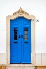 Typical architecture door detail of Portuguese buildings