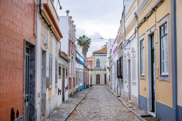 Typical street of the city of Faro
