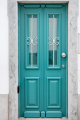 Typical architecture door detail of Portuguese buildings