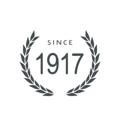 since 1917 year symbol