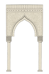 Arabian arc illustration
