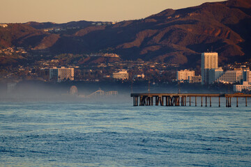 sunrise venice pier Santa Monica pier