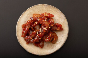 タコの韓国塩辛　