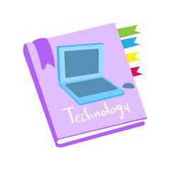 Isolated book icon school supply flat design Vector illustration