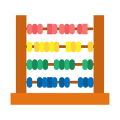 Isolated abacus icon School supply flat design Vector illustration