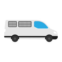 prisoner vehicle icon design template vector illustration