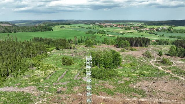 Station science atmospheric research drone aerial weather meteorology international Rajec sunshine pyranometer, mountain spruce eddy covariance, measurement solar radiation scientific, bark beetle