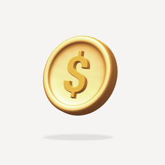 gold coin box with dollar sign