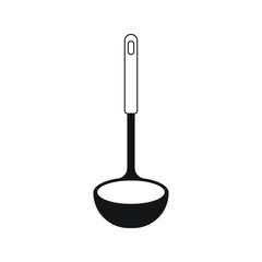 Ladle icon design isolated on white background