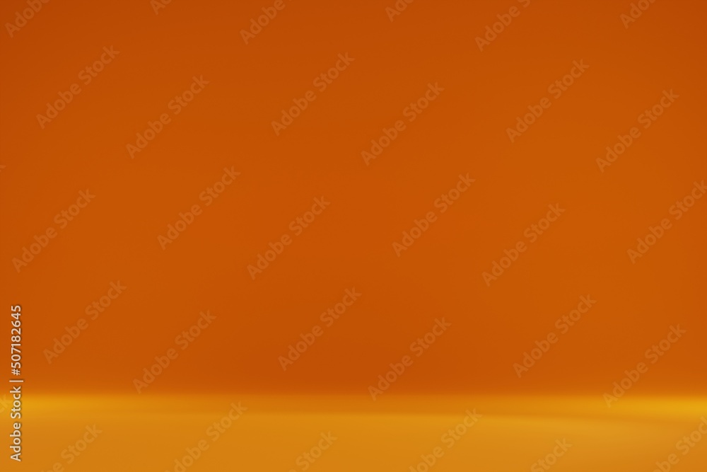 Poster rendering smooth empty background with orange color