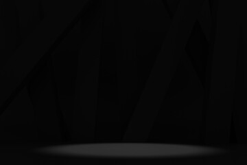 abstract empty dark background on 3d rendering
