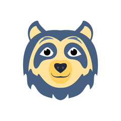 Isolated spectacled bear predator animal Vector illustration