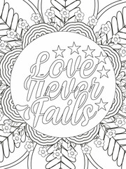 Bible Verse Coloring Pages, Christian Lettering coloring page for children and adults. Bible Verse Coloring Pages, Christian religious typography coloring page for children and adults.