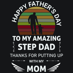 Father Day T-shirt Design Template
