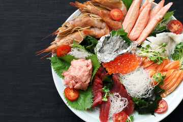 豪華絢爛刺身の盛り合わせオードブル