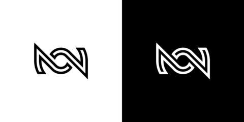 AOV Letter Typhography Text  Monogram Logo Design Vector