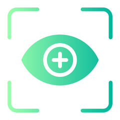 Fototapeta premium eye tracking gradient icon