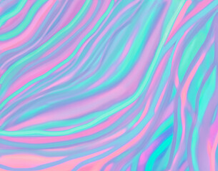 turquoise blue and neon magenta blurred background with bent ribbons. Modern memphis design for website