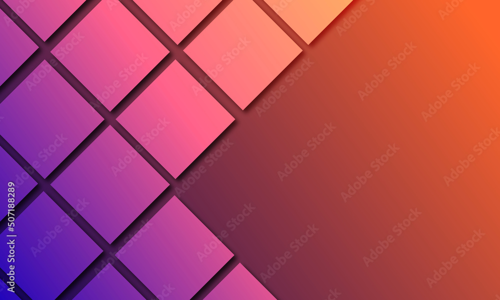 Poster abstract background with squares .