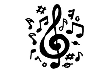 Musical note illustration