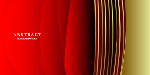 Luxury red and gold background