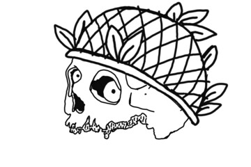 Soldier Skull Illustration