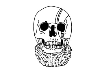 Viking Skull Illustration