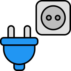 outlet outline color icon