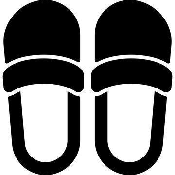 slipper glyph icon