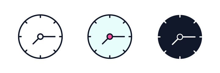 time icon symbol template for graphic and web design collection logo vector illustration