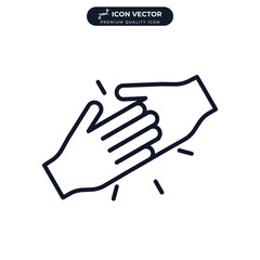 partnership icon symbol template for graphic and web design collection logo vector illustration