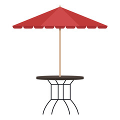 table restaurant with parasol © Jemastock