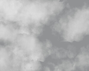 曇り空の水彩イラスト　背景　壁紙