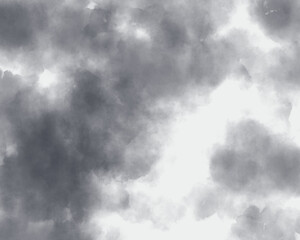 曇り空の水彩イラスト　背景　壁紙