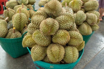 Big fruit market, Durian king of fruit.