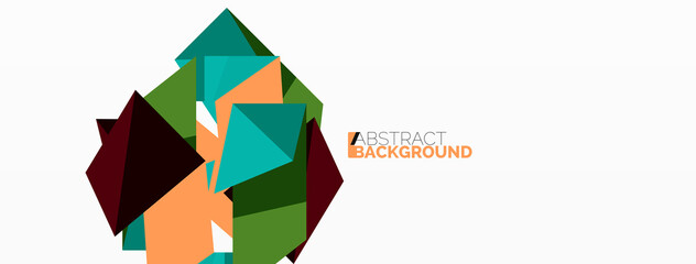 Abstract line and triangle background. Creative geometric abstract backdrop. Business template for wallpaper, banner, background or landing