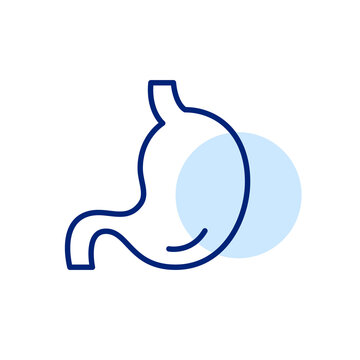 recommend clip art: Human stomach icon. Organ anatomy and healthcare. Pixel perfect, editable stroke line art