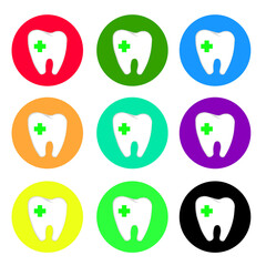 image jpg illustration tooth icon. tooth illustration. Flat design for business financial marketing advertisement advertisement web concept cartoon illustration
