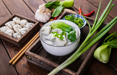 Wonton is a traditional Chinese snack