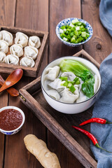 Wonton is a traditional Chinese snack
